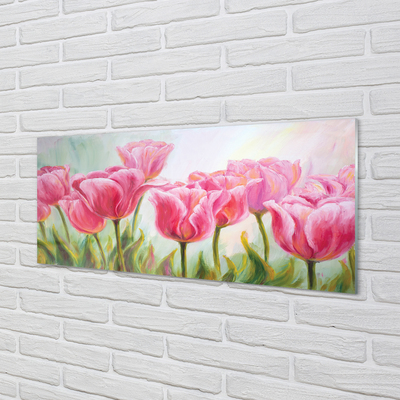 Kitchen Splashback tulips pictures