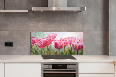 Kitchen Splashback tulips pictures