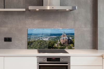 Kitchen Splashback Germany Panorama of the castle of the city