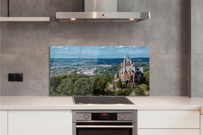 Kitchen Splashback Germany Panorama of the castle of the city