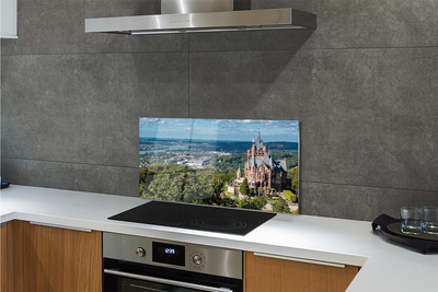 Kitchen Splashback Germany Panorama of the castle of the city