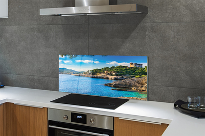 Kitchen Splashback Mountains to the coast Spain Sea