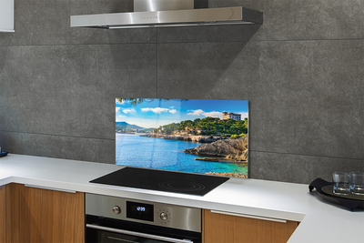 Kitchen Splashback Mountains to the coast Spain Sea