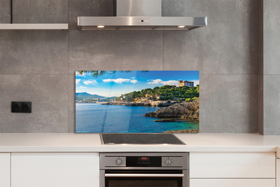 Kitchen Splashback Mountains to the coast Spain Sea