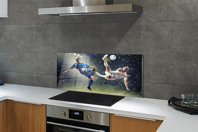 Kitchen Splashback People Ball rain