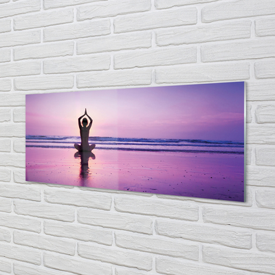 Kitchen Splashback Yoga mermaid