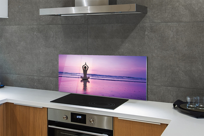 Kitchen Splashback Yoga mermaid