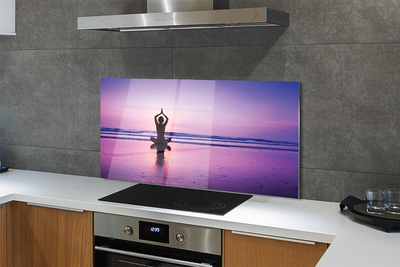 Kitchen Splashback Yoga mermaid