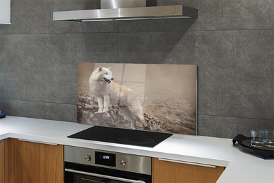 Kitchen Splashback Wolf mountain