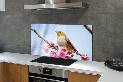 Kitchen Splashback Bird on a branch