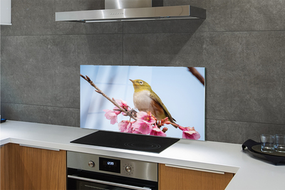 Kitchen Splashback Bird on a branch