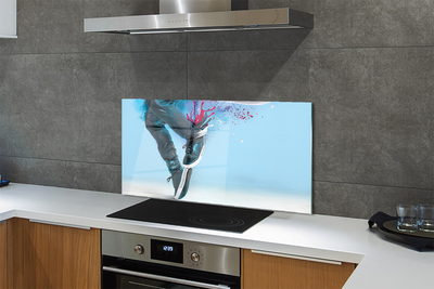 Kitchen Splashback Ciapki colored legs