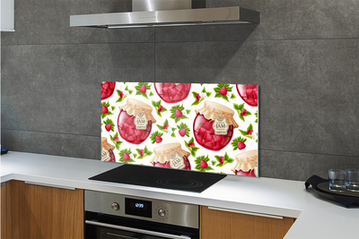 Kitchen Splashback raspberry jam
