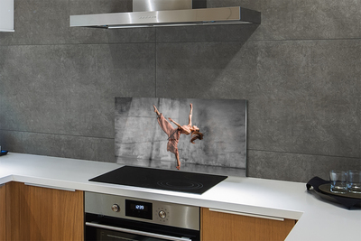 Kitchen Splashback dancing female long hair