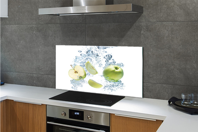 Kitchen Splashback Apple water sliced