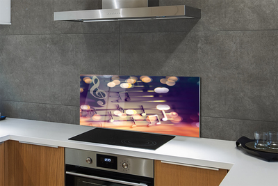 Kitchen Splashback black notes