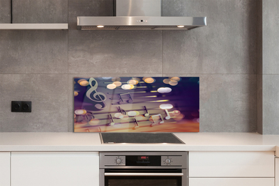 Kitchen Splashback black notes