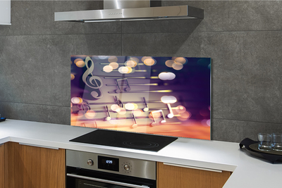 Kitchen Splashback black notes