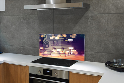 Kitchen Splashback black notes