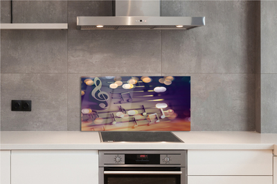 Kitchen Splashback black notes