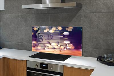 Kitchen Splashback black notes