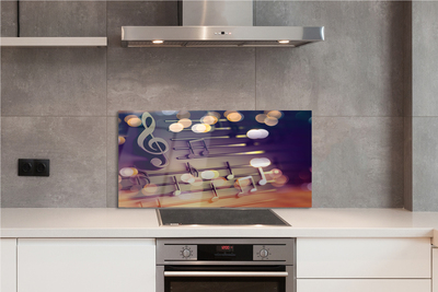 Kitchen Splashback black notes