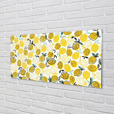 Kitchen Splashback Lemons