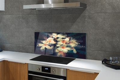 Kitchen Splashback Picture of flowers