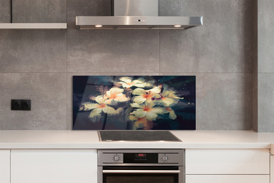 Kitchen Splashback Picture of flowers