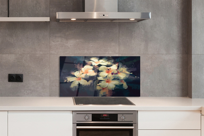 Kitchen Splashback Picture of flowers