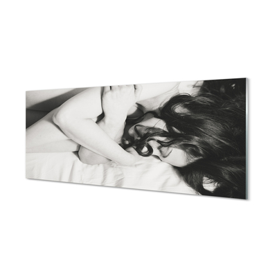 Kitchen Splashback Sleeping Woman