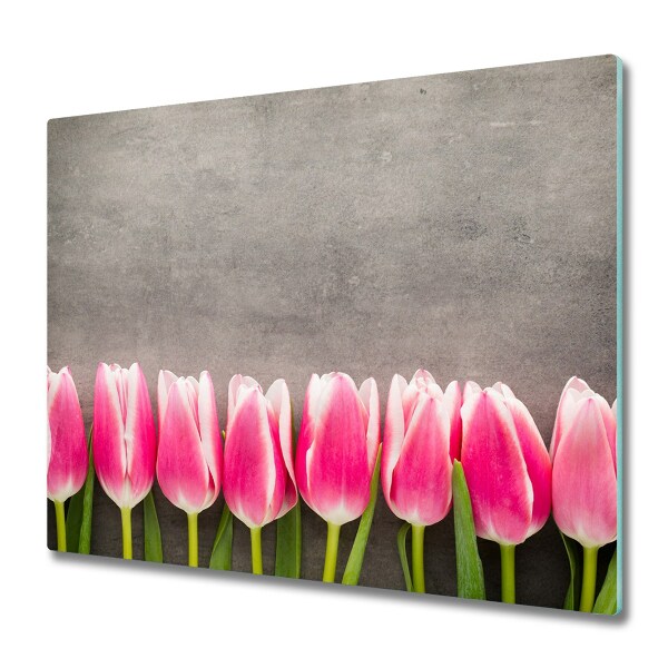 Worktop saver Pink tulips