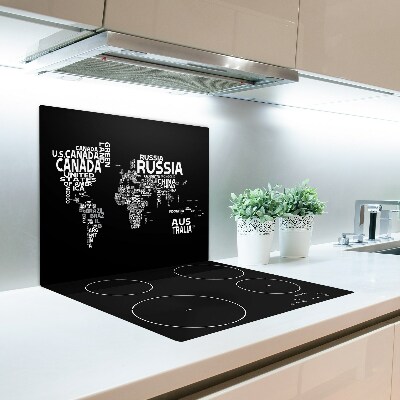 Worktop saver Map of the world