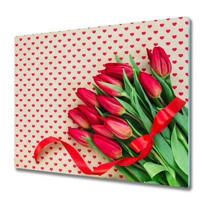 Worktop saver Tulips heart