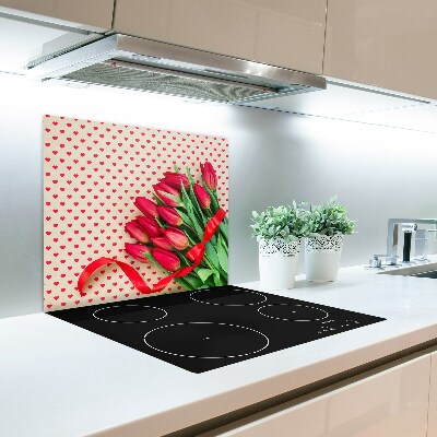 Worktop saver Tulips heart