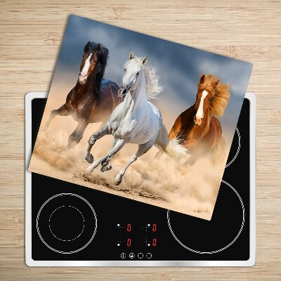 Worktop saver Horses in the desert