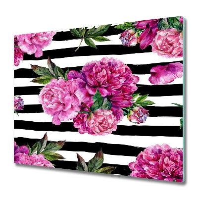 Worktop saver Pink peonies