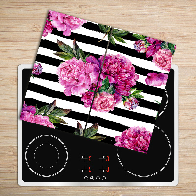 Worktop saver Pink peonies