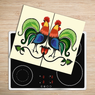 Worktop saver Roosters pattern