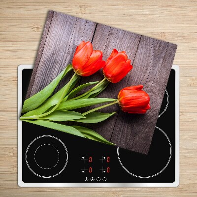 Worktop saver Red tulips