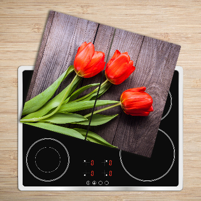 Worktop saver Red tulips