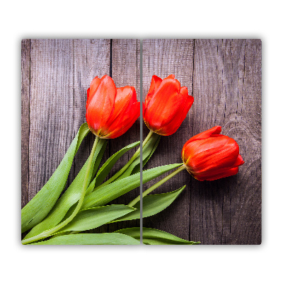 Worktop saver Red tulips