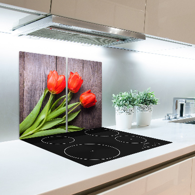 Worktop saver Red tulips