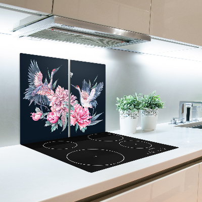 Worktop saver Cranes peonies