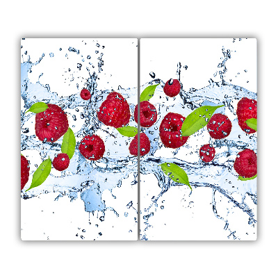 Worktop saver Raspberries and water