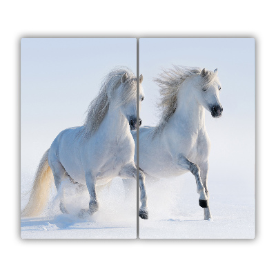 Worktop saver Two horses snow