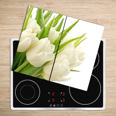 Worktop saver White tulips