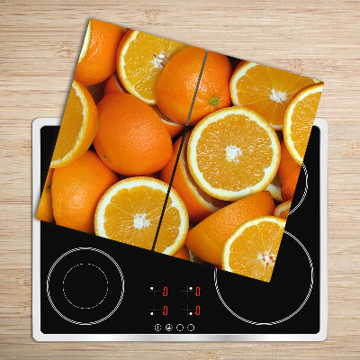 Worktop saver Halves of an orange