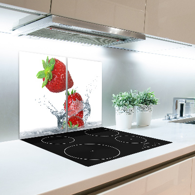 Worktop saver Strawberries and water