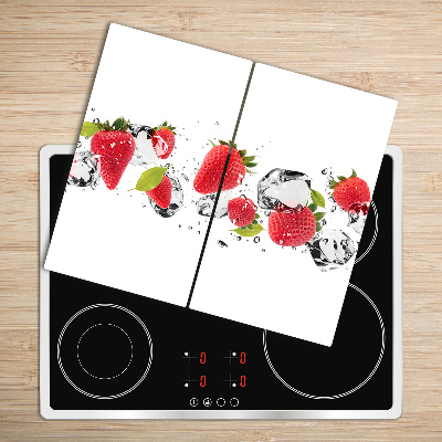 Worktop saver Strawberries and water